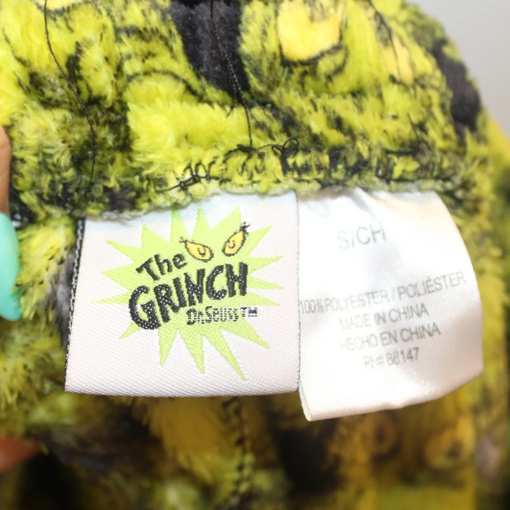 Dr. Seuss Grinch Superminky Fleece Sleep Pants Men’s Small - Picture 7 of 13